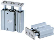   薄型帶導桿氣缸：MGQ